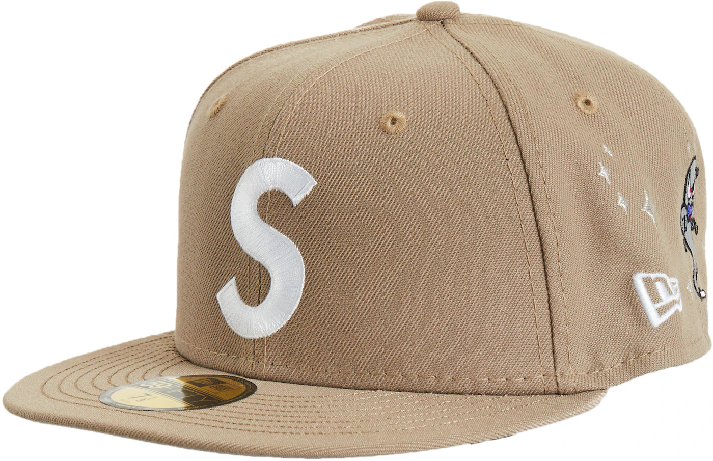 NWT 2018 Supreme SS18 Box Logo Brown Monogram New Era Hat S 7 3/4 Rare  AUTHENTIC