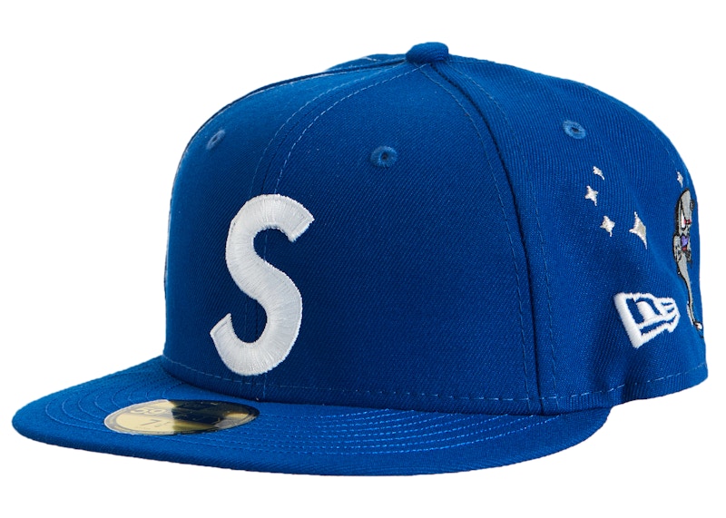 正規品SALESupreme S logo New Era cap black 7-3/8 キャップ