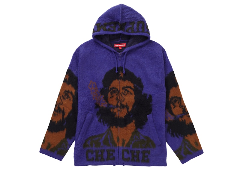 Supreme Che Hooded Zip Up Sweater Purple - SS21 Men's - US