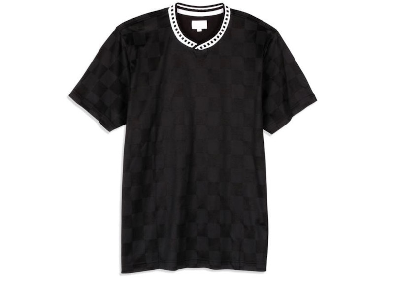 Supreme Checker Soccer Jersey Black