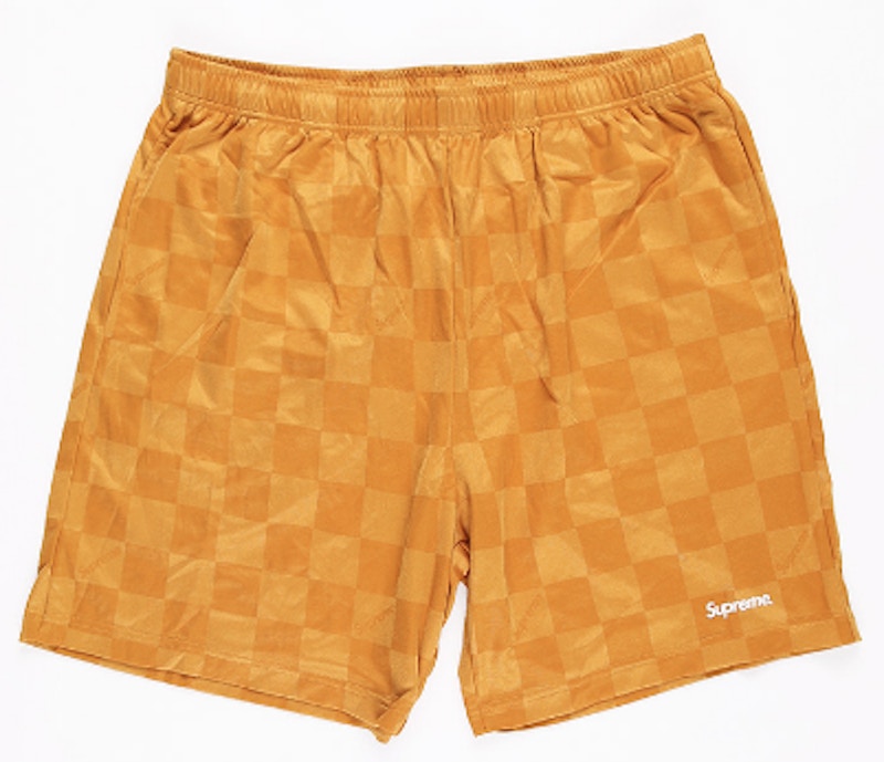 checkered soccer shorts