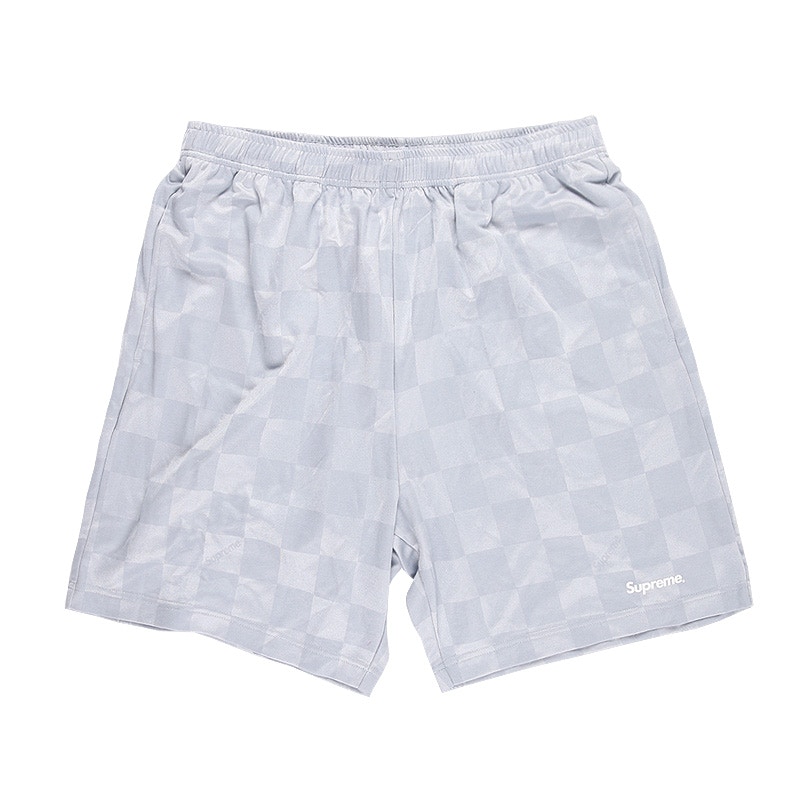 Supreme Checker Soccer Short Silver Men's - SS16 - US