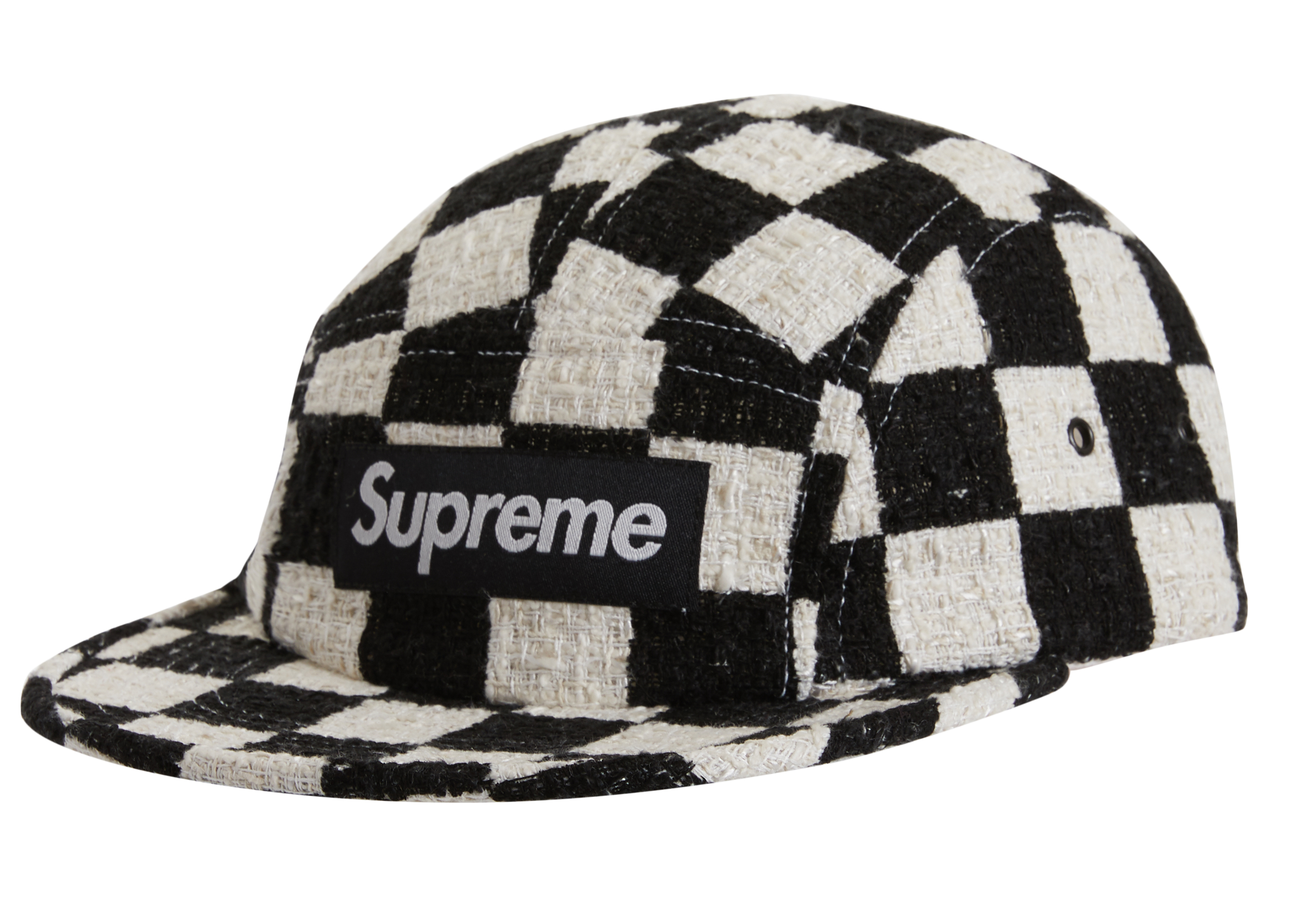 Supreme Checkerboard Camp Cap 黒