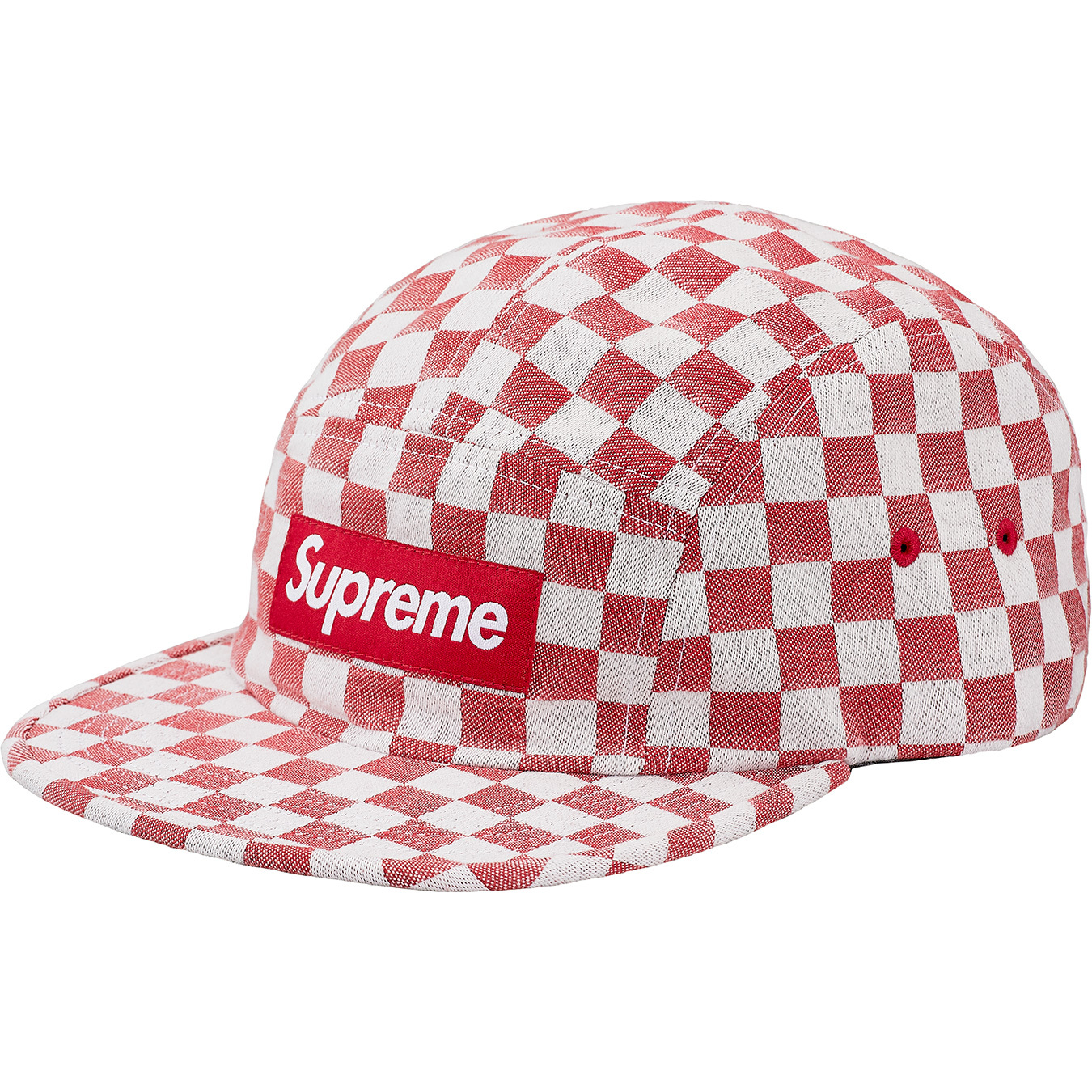 Supreme Checkerboard Camp Cap Red - SS18 - US