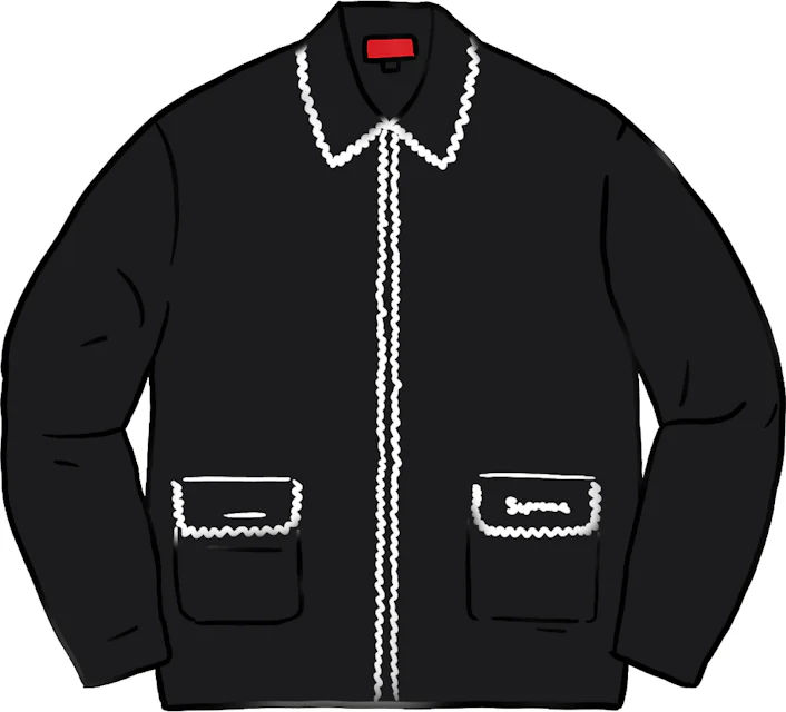 Supreme Checkerboard Zip Up Sweater Black メンズ - FW20 - JP