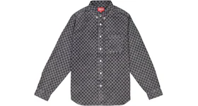 Supreme Checkered Denim Shirt Black