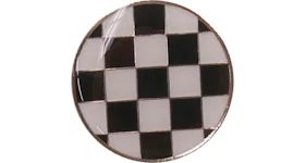 Supreme Chekcerboard Black Pin Silver