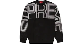 Supreme Chenille Logo Sweater Black