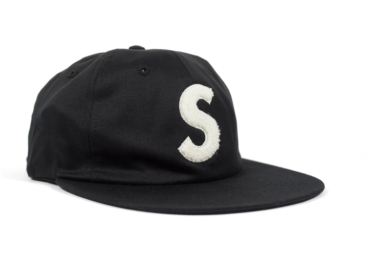 Black supreme s logo hat Clearance