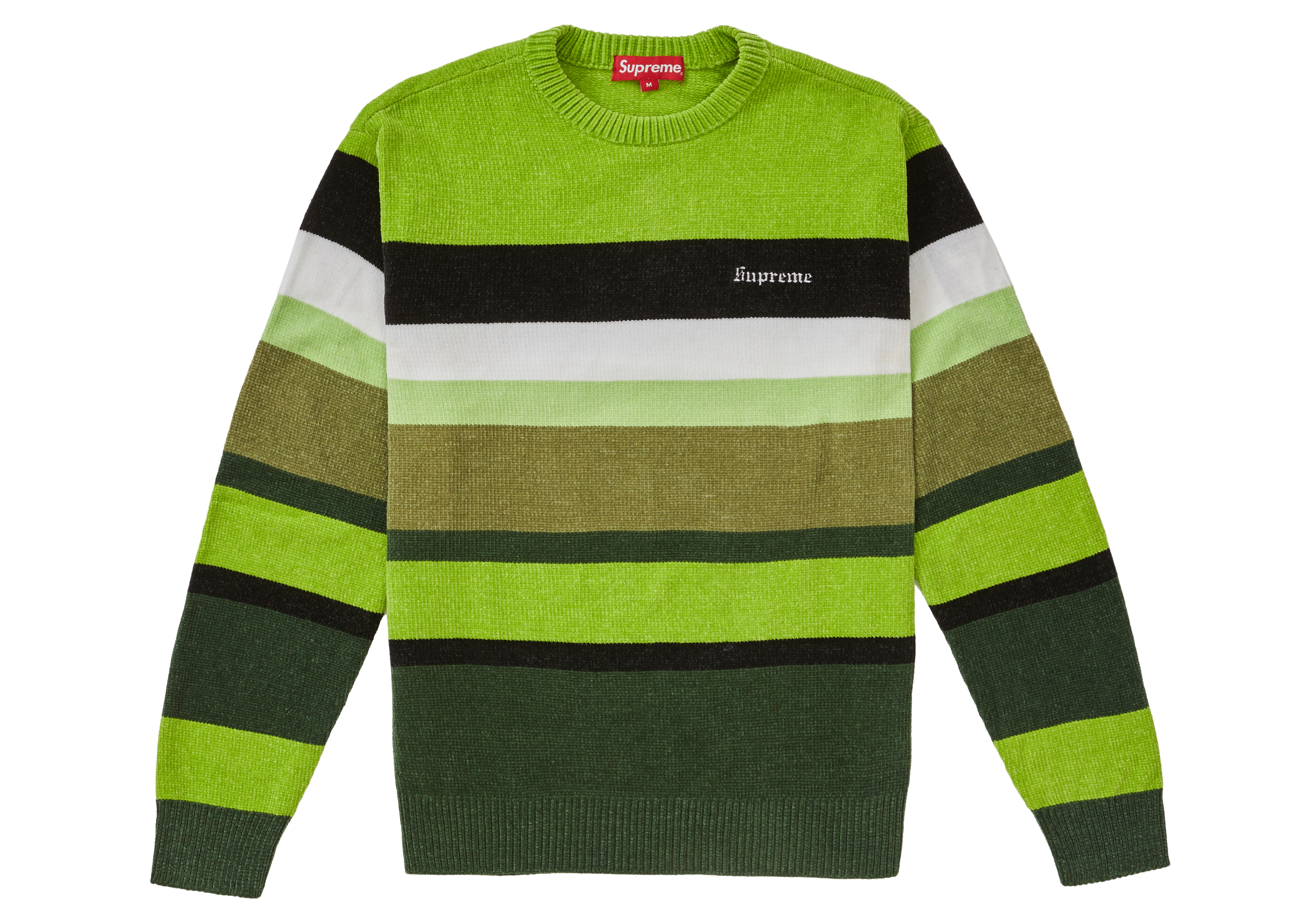 Supreme Chenille Sweater Green Men's - FW18 - US