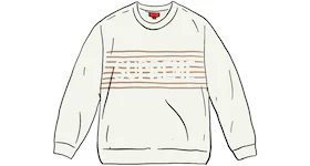 Supreme Chest Stripe Sweater Ivory