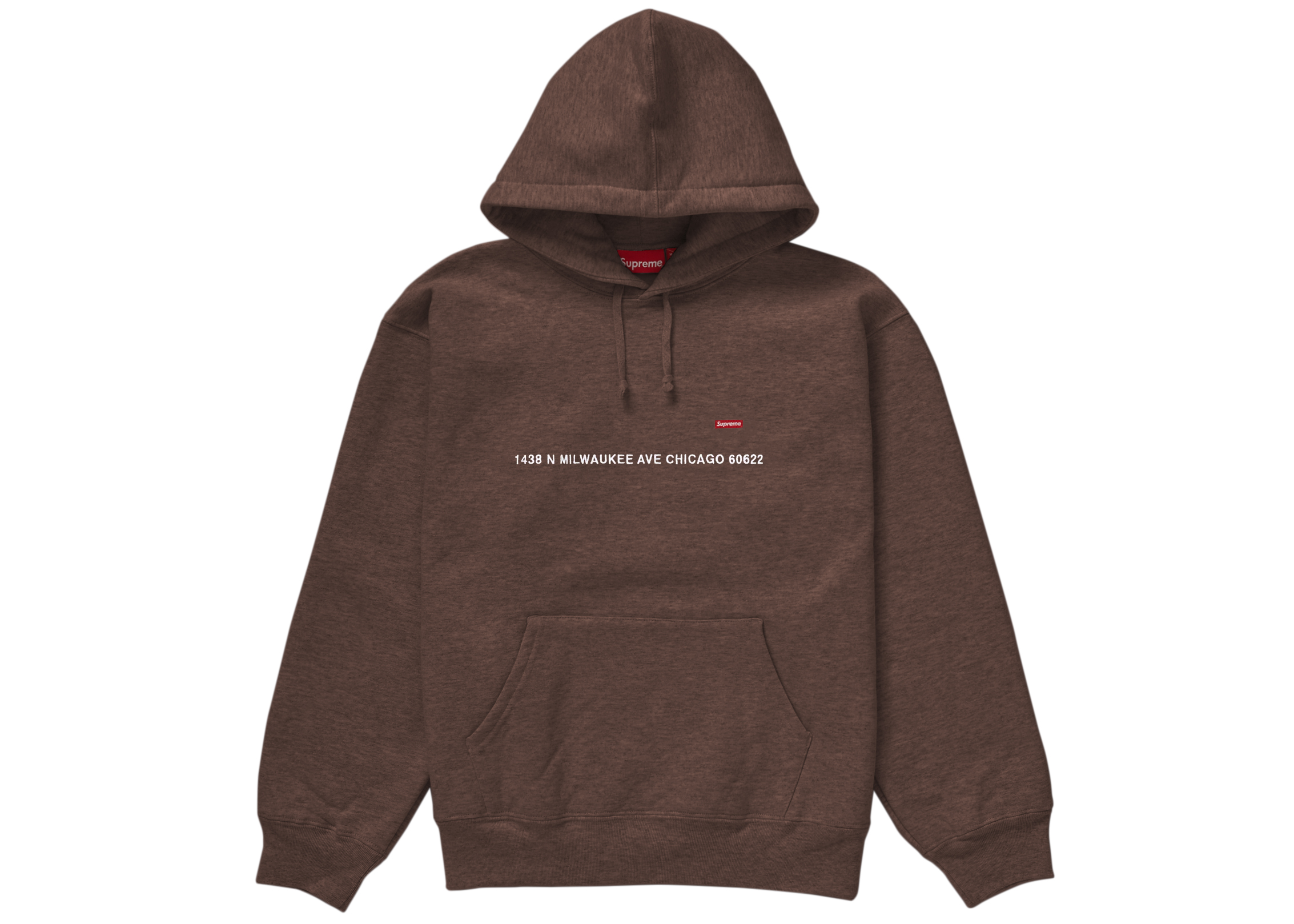 Supreme Small Box Hooded Sweatshirt (Chicago Shop) Dark Brown