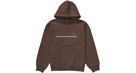 Supreme Small Box Hooded Sweatshirt (Chicago Shop) Dark Brown