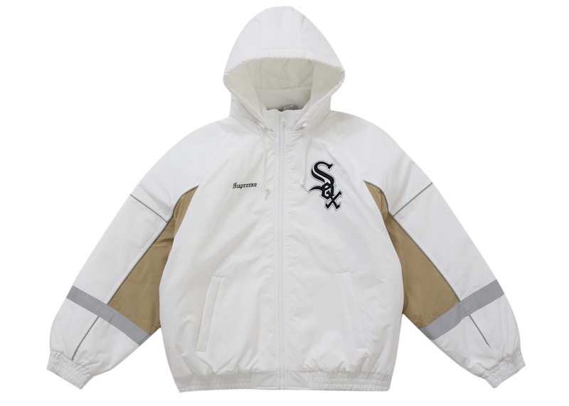 Supreme S LogoTrack Jacket ホワイト Supreme S Logo Zip Up Hooded Sweatshirt (FW25) White Men's - FW25 - US