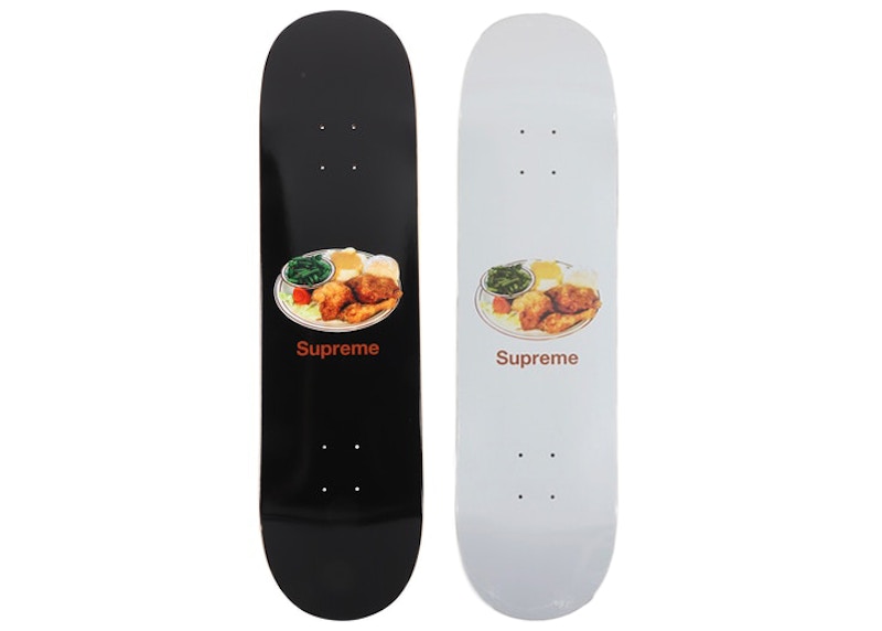 Supreme Chicken Dinner Skateboard Deck Black/White Set