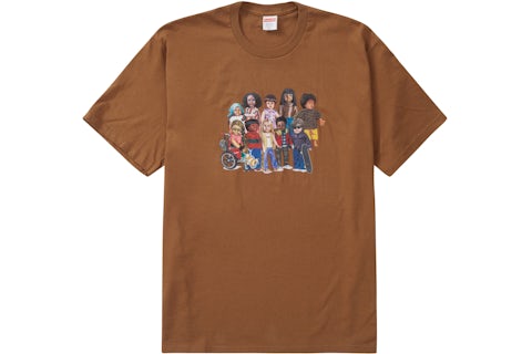 Logo Tee Supreme T Shirts Kids Supreme Children Tee Light Brown