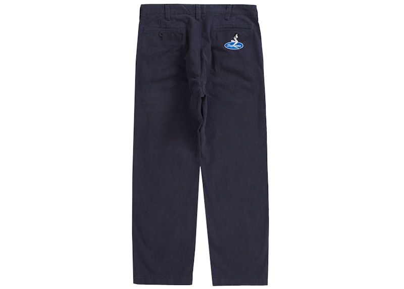 Supreme Chino Pant Washed Navy Men's - FW23 - US