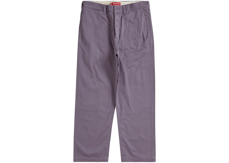 Supreme Chino Pant Washed Navy Men's - FW23 - US