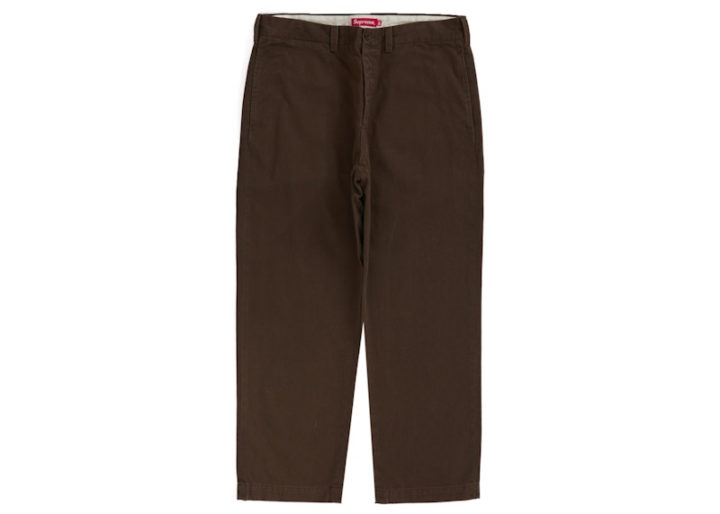 Supreme Chino Pant (FW22) Brown - FW22 Men's - US