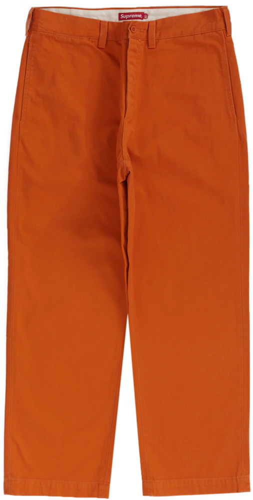 Supreme Chino Pant (FW22) Burnt Orange Men's - FW22 - US