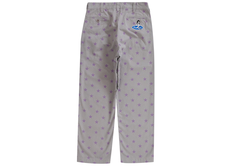 Supreme chino pant Grey Stars チノパン 34