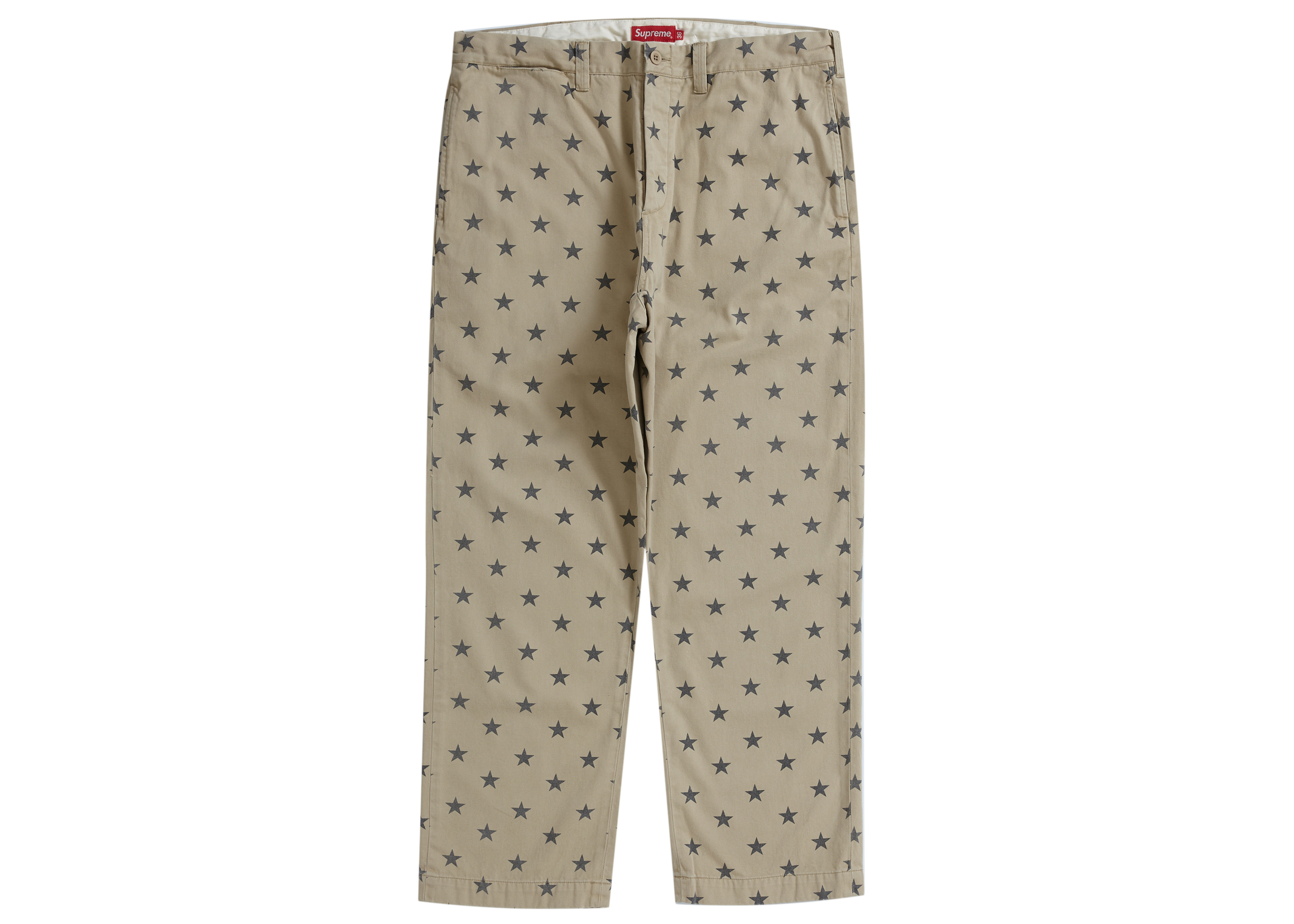 Supreme Chino Pant Khaki Stars Men's - SS22 - US