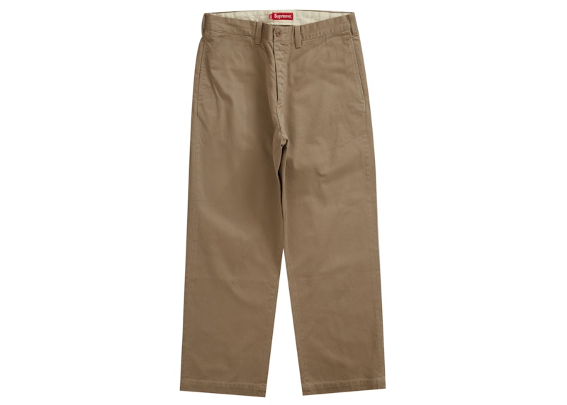 Supreme Chino Pant Khaki Men's - SS23 - GB