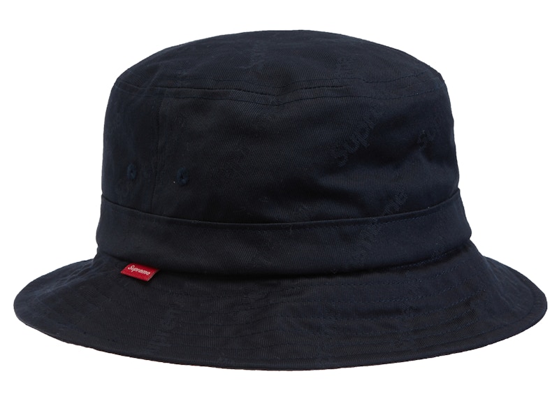 Supreme Jacquard Logos Twill Crusher Navy Men's - FW19 - US