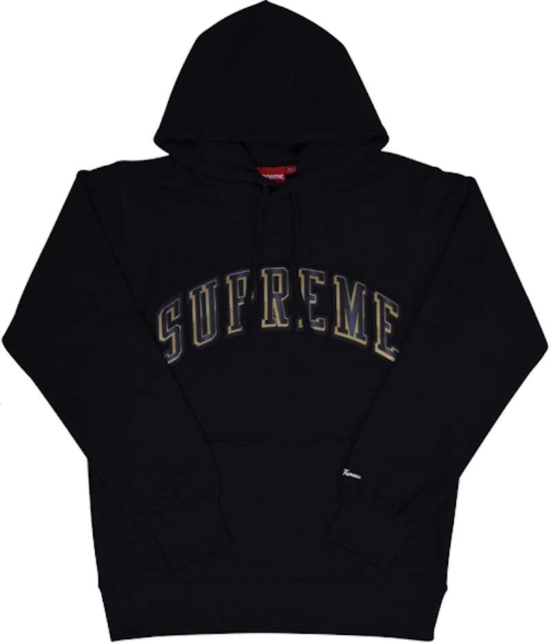 Supreme Chrome Arc Hooded Pullover Black Men's - SS15 - GB