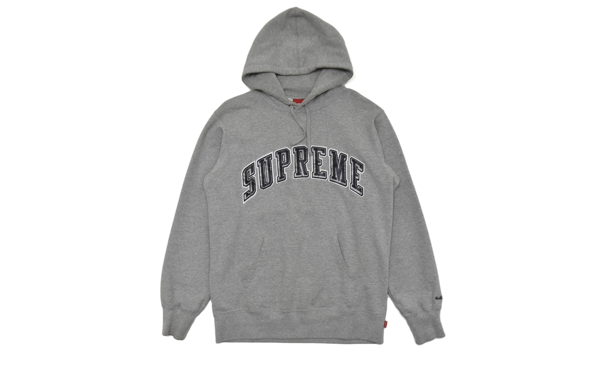 Supreme Chrome Arc Hooded Pullover Heather Grey Men's - SS15 - GB