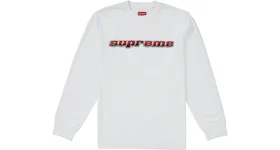 Supreme Chrome Logo L/S Top White