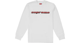 Supreme Chrome Logo L/S Top White