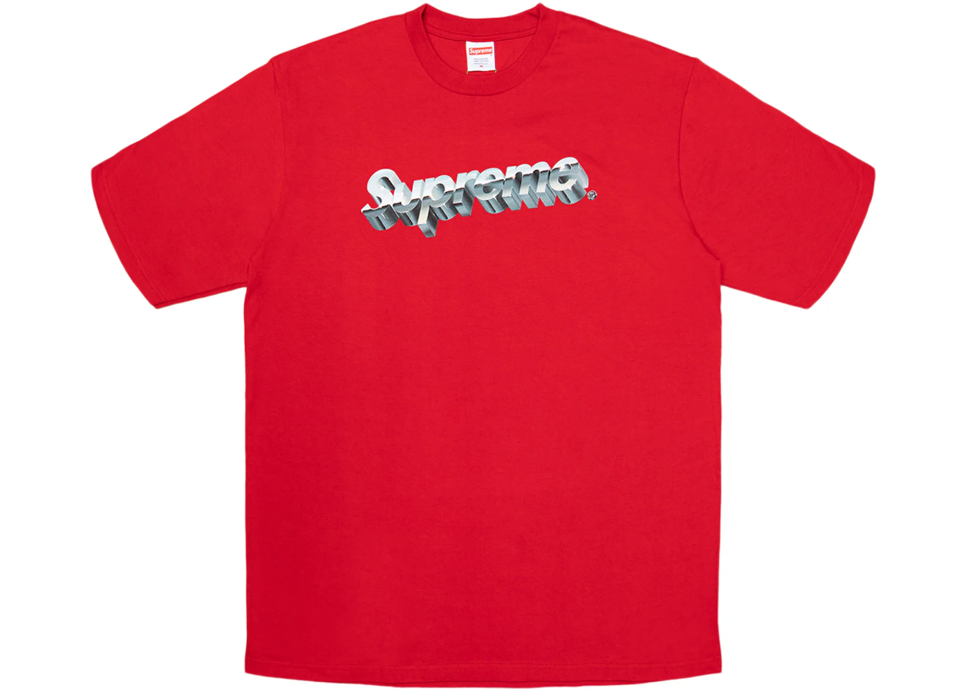 Supreme Chrome Logo Tee Red Men's SS20 US