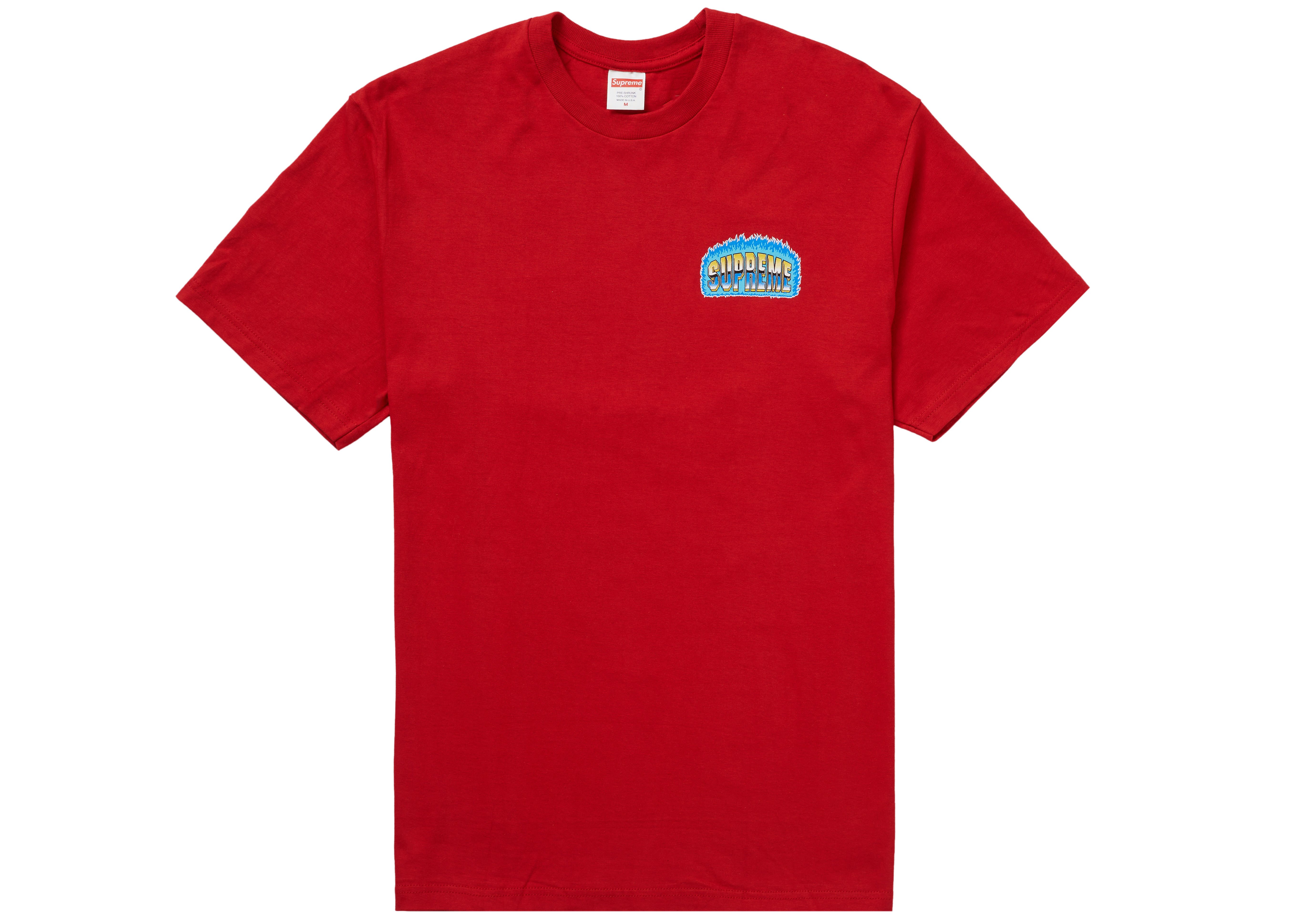 supreme chrome tee red