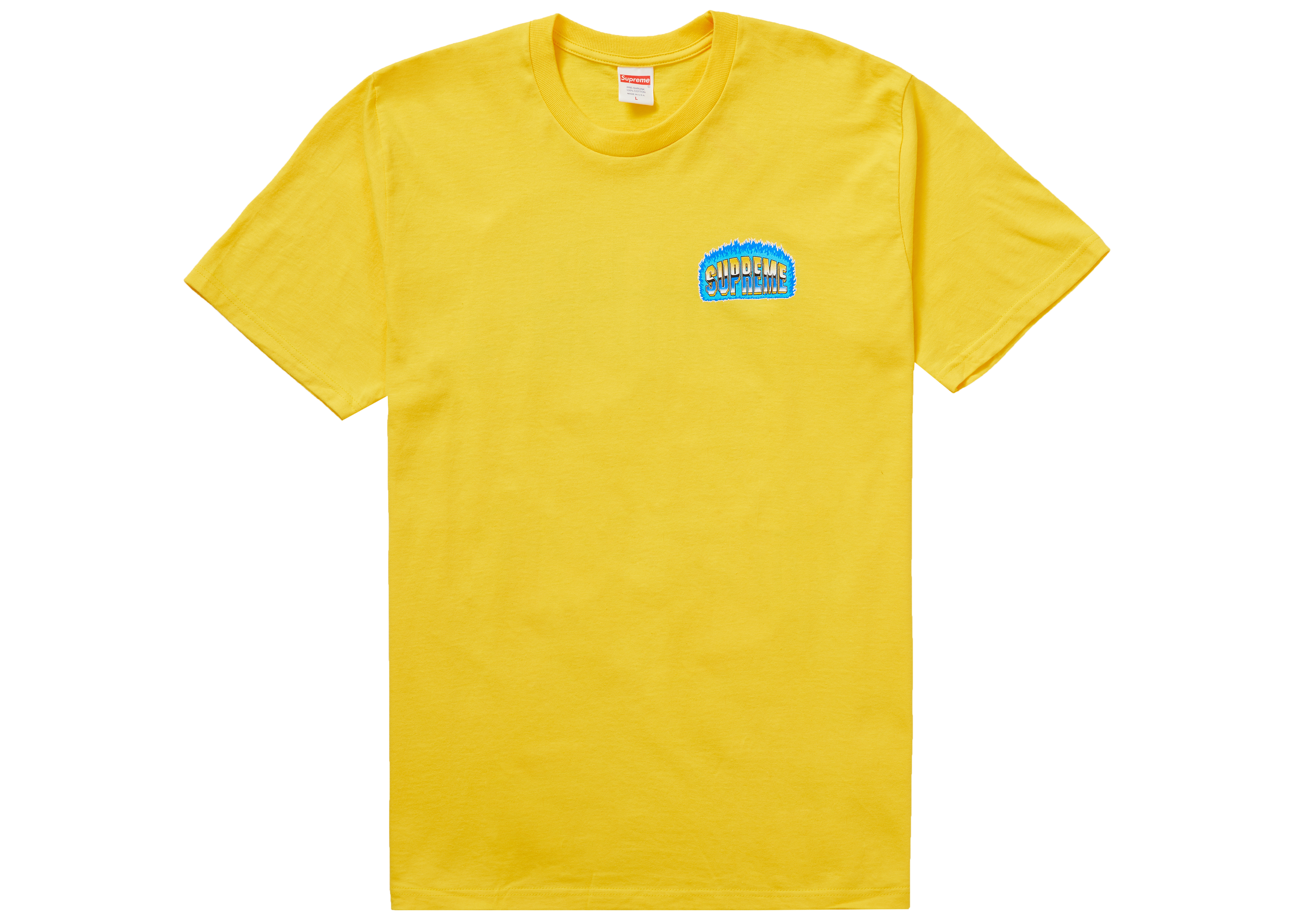 Supreme Chrome Tee Yellow Men's - FW20 - US