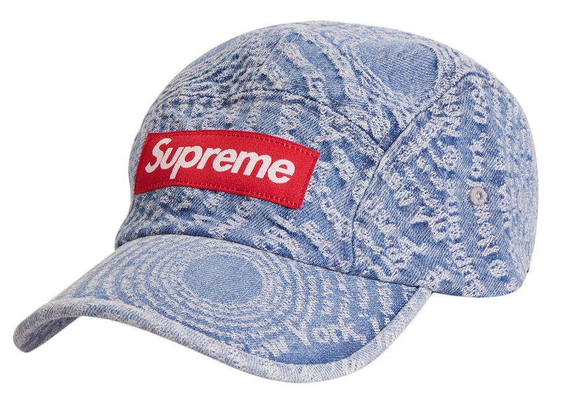 ☆Blue☆Circles Jacquard Denim Camp Cap | hartwellspremium.com