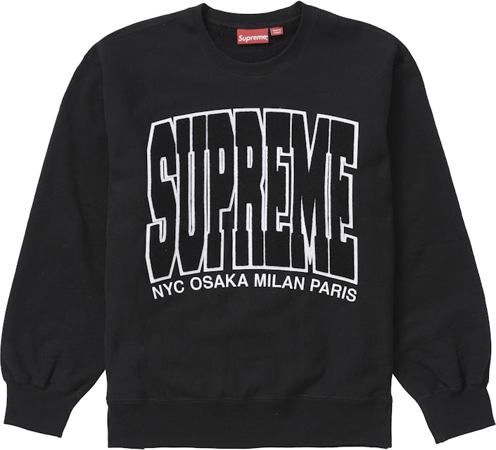 Supreme Side Arc Crewneck in Light Pine — the curated goods