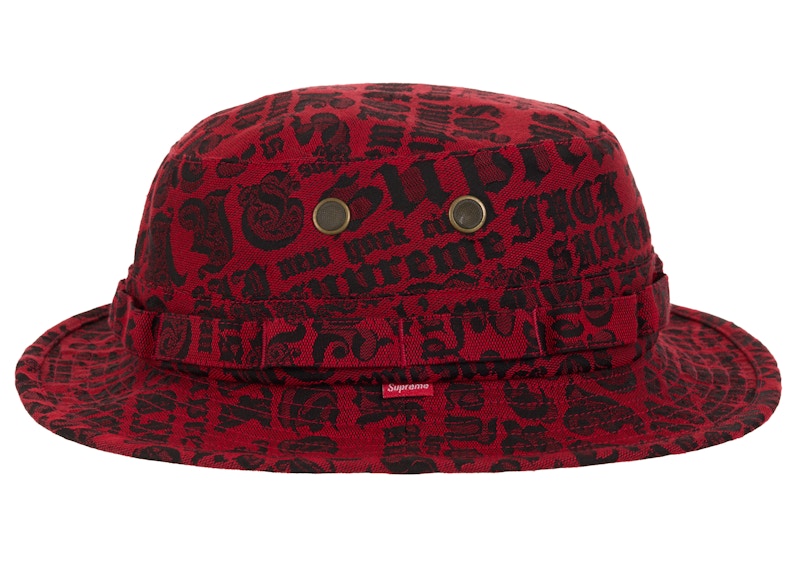 帽子 Supreme Cities Jacquard Boonie Supreme Supreme Cities Jacquard Boonie Hat Black - SS25 - US