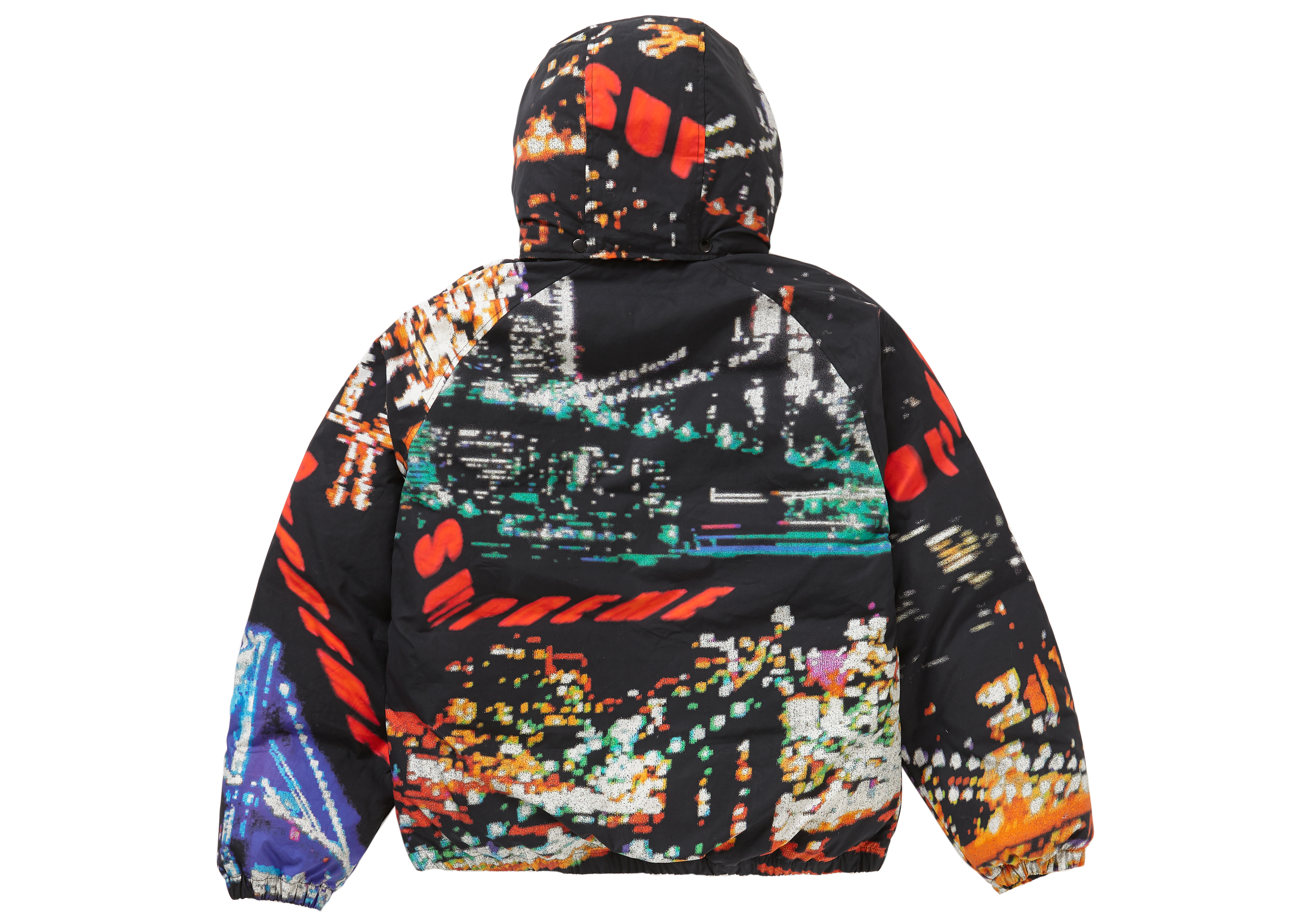 Supreme City Lights Puffy Jacket Black Men's - SS20 - US