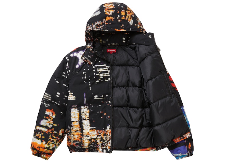 Supreme City Lights Puffy Jacket Black Men's - SS20 - US