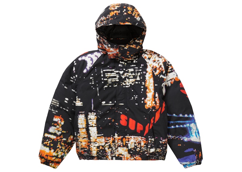 Supreme City Lights Puffy Jacket Black