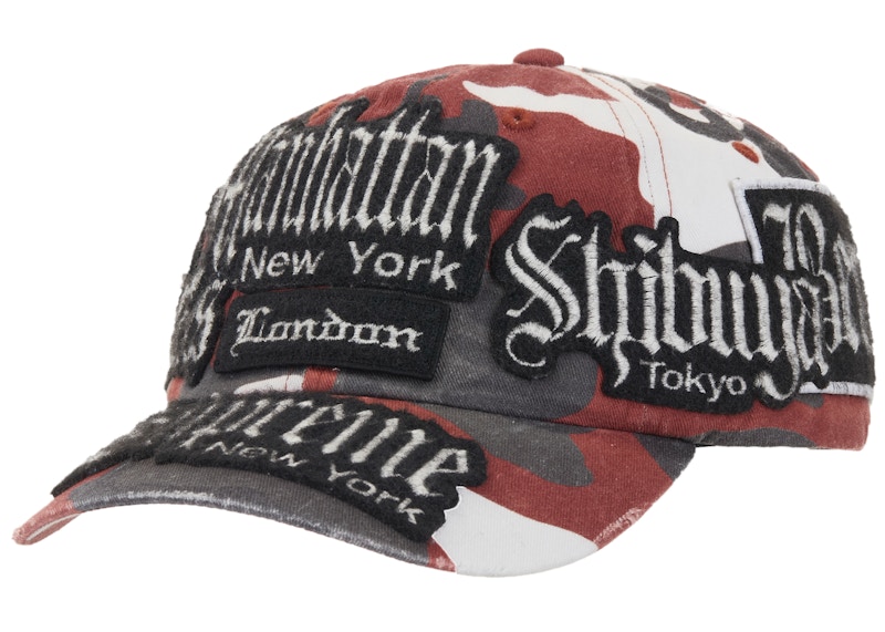 Supreme City Patches 6-Panel Hat Red Camo - SS26 - JP