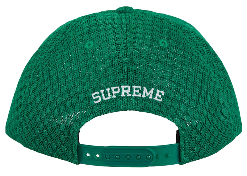 Supreme Classic Logo Air Mesh 6-Panel Green