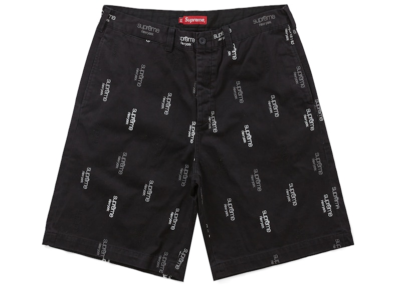 Supreme Classic Logo Chino Short Black Men's - SS23 - US