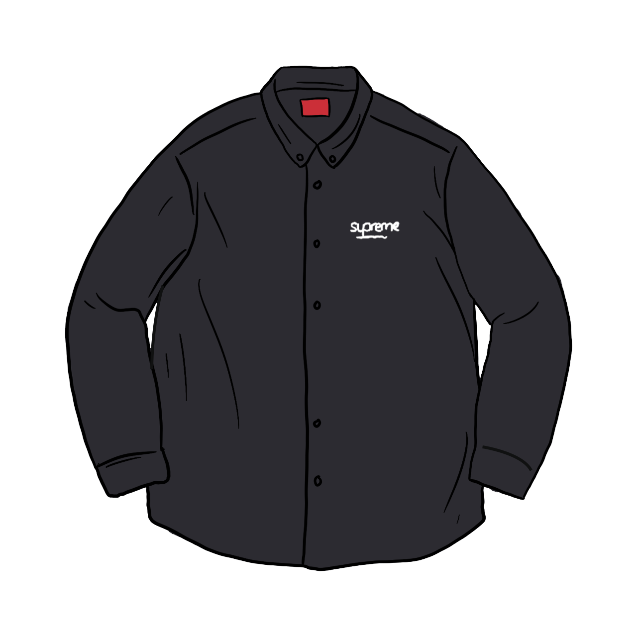 Supreme Classic Logo Denim Shirt Black Men's - FW20 - US