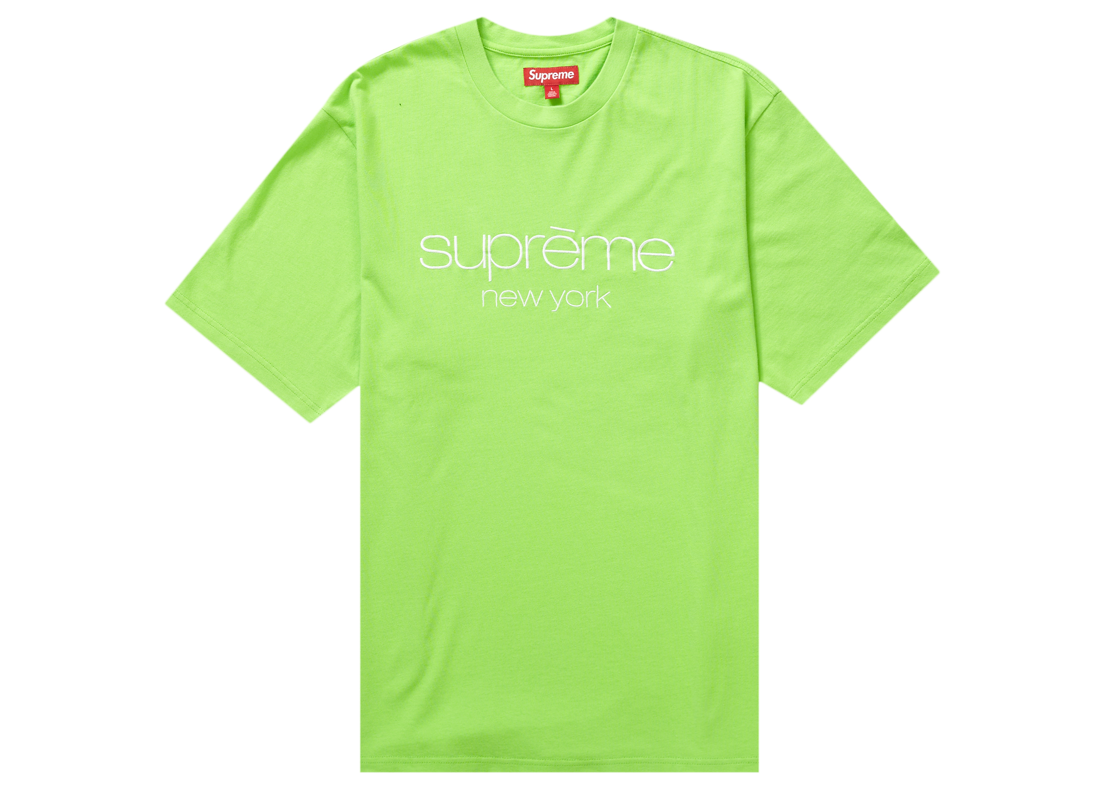Supreme Classic Logo S/S Top Lime Men's - FW23 - US