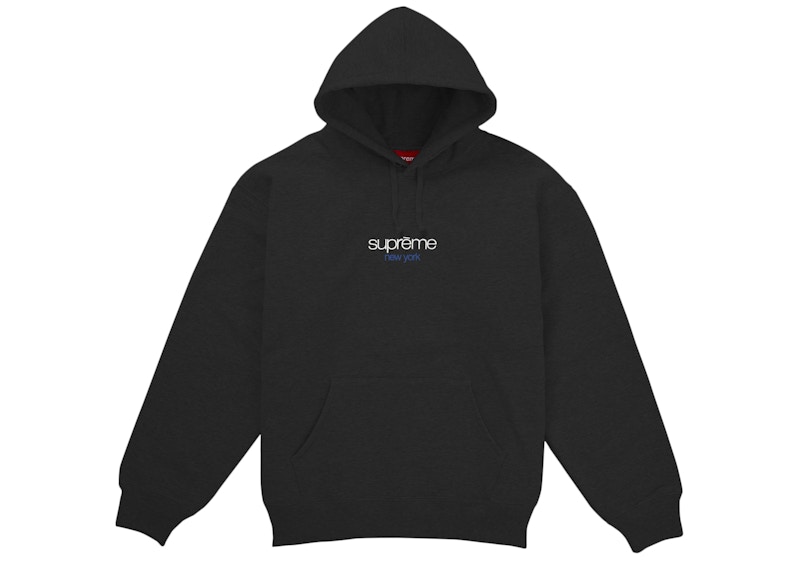 Supreme Classic Logo Shop Hooded フーディー Supreme Classic Logo New York Shop Hooded Sweatshirt Black