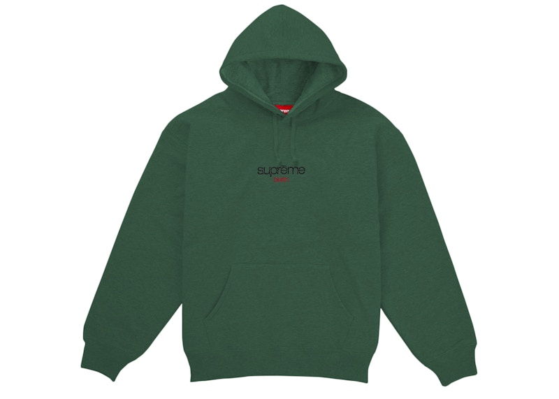 Supreme Classic Logo Berlin Shop Hooded Sweatshirt Green Men's - US