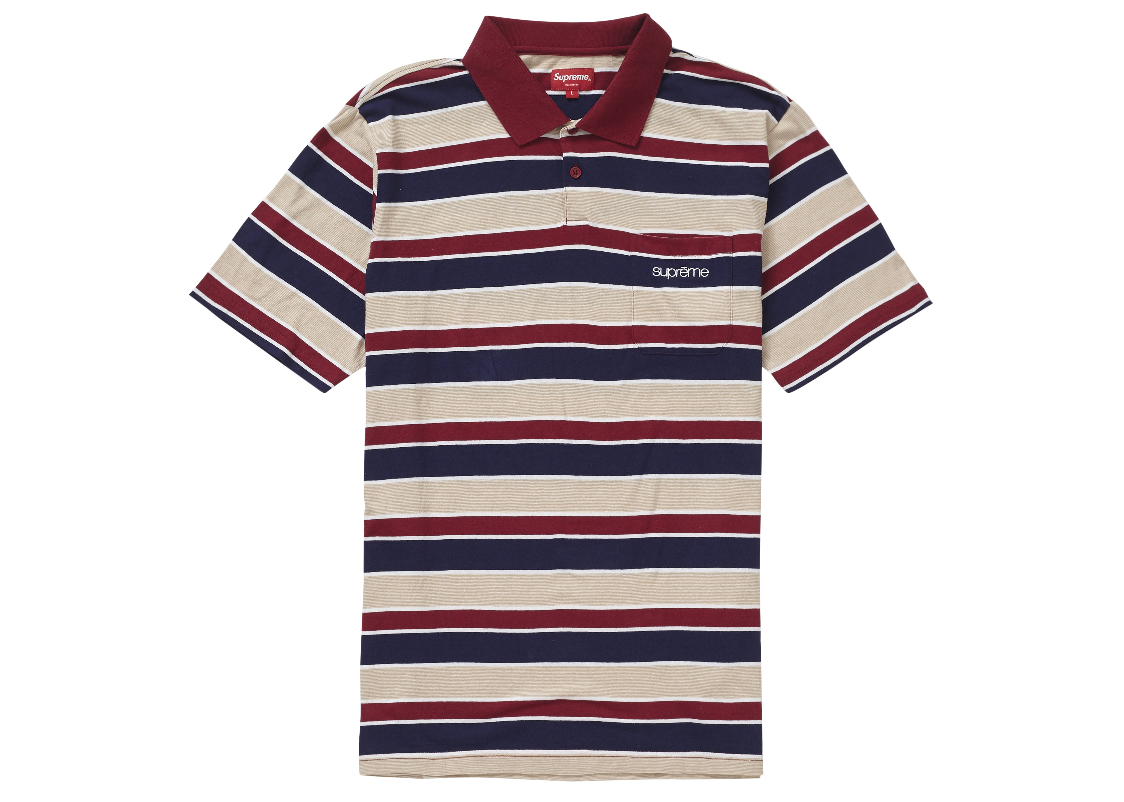 supremeSupreme Classic Stripe Polo - ポロシャツ