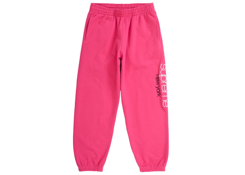 新品 SUPREME NEO PINK トレーニングパンツ ホットピンク Supreme-Classic-Logo-Sweatpant